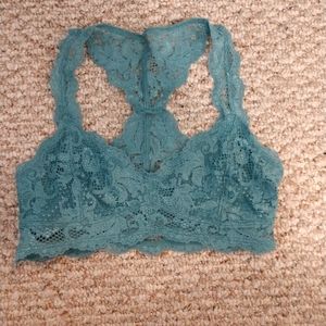 Express Teal Lace Bralette